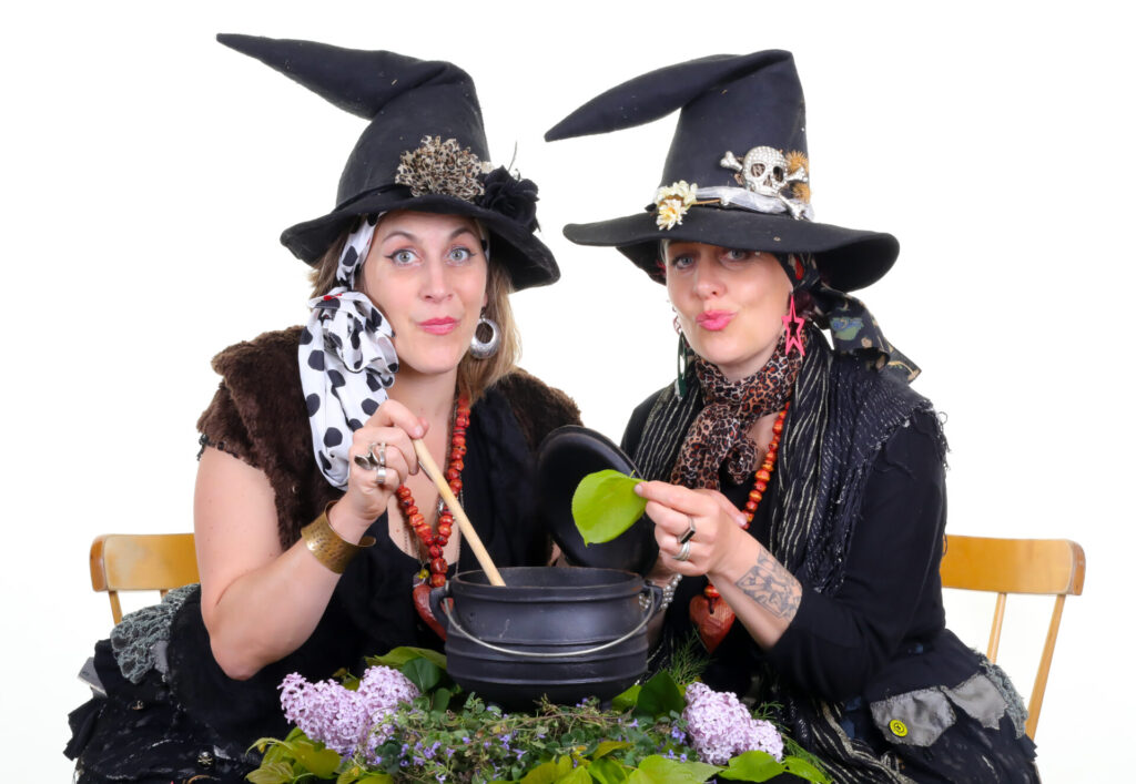 Kaz And Fi Halloween Witches